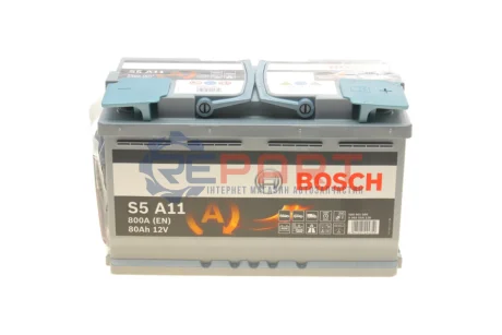 Акумуляторна батарея 80Ah/800A (315x175x190/+R/B13) (Start-Stop EFB) дата виробництва 2022 рік BOSCH 0 092 S5A 110 Купити в Україні