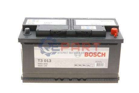 Аккумулятор 88Ah-12v (T3013) (353x174x190),R,EN680 BOSCH 0092T30130