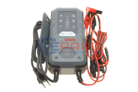 (EN) Battery charger C70, напруга зарядки: 28,8 В, зарядний струм: 10А, напруга джерела живлення: 230В, тип аккумулятора: AGM/Ca/EFB/GEL/VRLA Bosch 0189911070 Купити в Україні