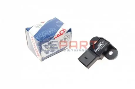 Датчик тиску у впускному колекторі AUDI A6 C7 PORSCHE 911 SKODA SUPERB II VW GOLF PLUS, GOLF PLUS V, GOLF VI, PASSAT B7, TOURAN 1.2-Electric 12.04-12.19 Bosch 0261230169 Купити в Україні