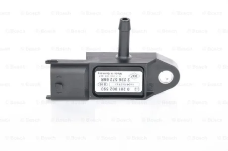 Датчик тиску у впускному колекторі (3 pin) DACIA DUSTER, LOGAN, LOGAN EXPRESS, LOGAN MCV, SANDERO NISSAN INTERSTAR, PRIMASTAR OPEL VIVARO A RENAULT CLIO II, CLIO III, DUSTER 1.5D/1.9D 01.96 Bosch 0281002593