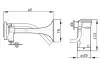 Фанфари (пневматична, 24В, 795Гц, 117дБ) DAF Bosch (0328006002) зображення 2