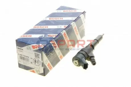 Електромагнітний CR інжектор CITROEN BERLINGO, C4 I, C5 I, JUMPER I, JUMPER II, JUMPY I, XSARA FIAT DUCATO, SCUDO PEUGEOT 206, 306, 307, 607, BOXER, EXPERT, PARTNER 2.0D/2.2D 02.99-03.12 Bosch 0445110076 Купити в Україні