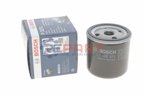 Масляний фільтр CHRYSLER STRATUS DODGE CARAVAN, GRAND, NEON II, STRATUS, STRATUS II FORD USA ESCAPE, FOCUS, FUSION, TRANSIT CONNECT GAZ SOBOL PLYMOUTH VOYAGER RENAULT 16, 30 1.0D-4.0 01.69 Bosch 0451103271 Купити в Україні