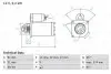Стартер (12В, 2,2кВт, відновлений) LAND ROVER 110/127, DEFENDER, DISCOVERY I 2.3/2.3D/2.5D 06.84-02.16 Bosch (0986016210) зображення 1