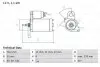 Стартер (12В, 1,1кВт, відновлений) VW CADDY I, CADDY II, CORRADO, GOLF I, GOLF II, GOLF III, JETTA II, PASSAT B3/B4, POLO, POLO III CLASSIC, SCIROCCO, VENTO 1.4/1.6/1.8 08.82-09.01 Bosch (0986018200) зображення 1