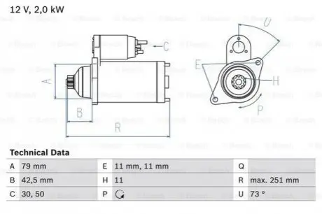 Автозапчасть Bosch 0986025350