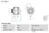 Генератор (14В, 80А, відновлений) TOYOTA AURIS, AVENSIS, COROLLA, COROLLA VERSO, WISH 1.4/1.6/1.8 08.99-08.19 Bosch (0 986 042 660) зображення 1
