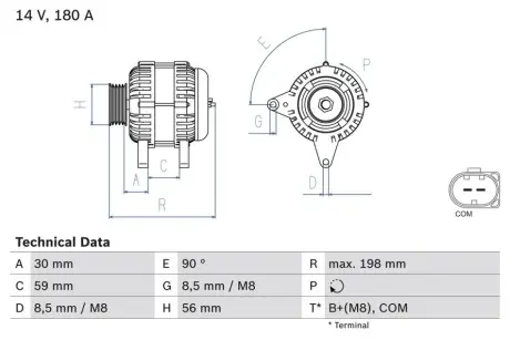 Автозапчасть Bosch 0 986 081 930