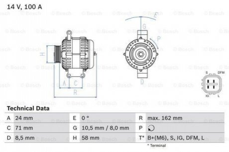 Автозапчастина BOSCH 0986082080 (фото 1)