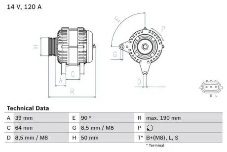 Автозапчасть Bosch 0986082440