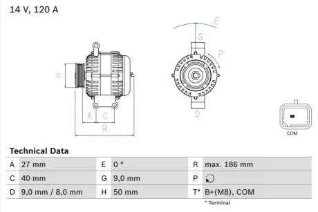 Автозапчасть Bosch 0986082570