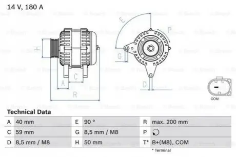 Автозапчасть Bosch 0986083310