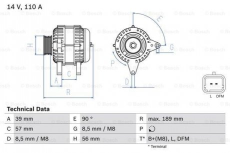 Автозапчастина BOSCH 0986083440