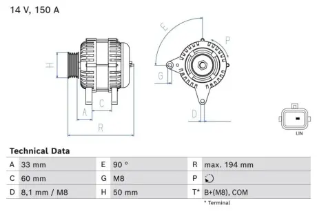 Автозапчасть Bosch 0986084690