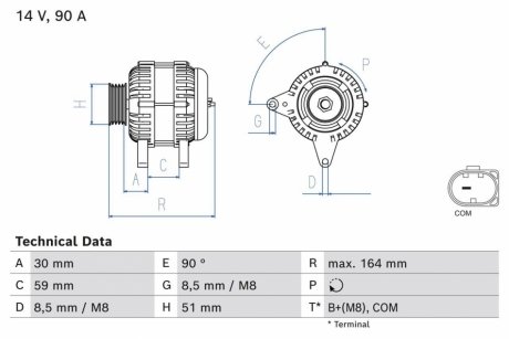 Автозапчасть BOSCH 0986084750