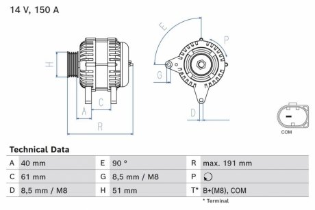 Автозапчасть BOSCH 0986085020