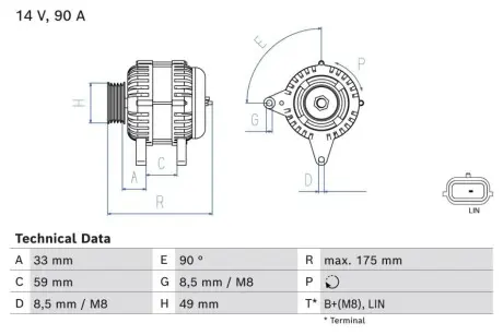 Автозапчасть Bosch 0986085170