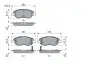 Фото Комплект гальмівних колодок передн, FIAT TIPO 1.0-1.6D 10.15 Bosch (0 986 424 042) зображення 2