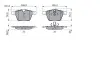 Фото Комплект гальмівних колодок передн, JAGUAR F-TYPE, XF I, XF SPORTBRAKE, XJ, XK II 2.0-5.0 03.06 Bosch (0 986 424 125) зображення 7