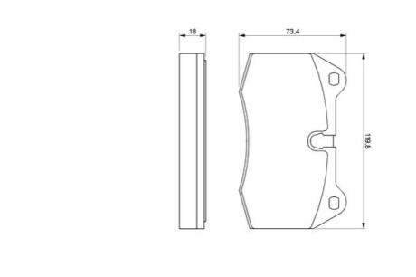 Тормозные колодки, дисковый тормоз.) BOSCH 0986424209 (фото 1)