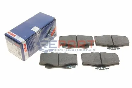 Комплект гальмівних колодок передн, TOYOTA 4 RUNNER II, 4 RUNNER III, HILUX IV, HILUX V, HILUX VI, HILUX VII, HILUX VIII, LAND CRUISER, LAND CRUISER 90 VW TARO 2.2-4.2D 11.84 Bosch 0986424268 Купити в Україні