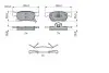 Фото Комплект гальмівних колодок передн, OPEL ASTRA K 1.0-1.6D 06.15-12.21 Bosch (0 986 424 332) зображення 5