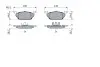 Фото Комплект гальмівних колодок передн, AUDI A1, A1 ALLSTREET, A1 CITY CARVER, A3 SEAT ARONA, CORDOBA, IBIZA III, IBIZA IV, IBIZA IV SC, IBIZA IV ST, IBIZA V, LEON, MII 1.0-Electric 09.96 Bosch (0986424364) зображення 5