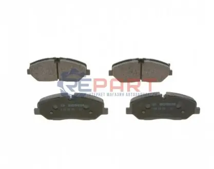 Комплект гальмівних колодок передн, HYUNDAI H350 2.5D 04.15 Bosch 0 986 424 395 Купити в Україні