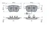 Тормозные колодки BENTLEY P. CONTINENTAL/FLYING SPUR 4,0-6,0 05-19 Bosch (0986424397) изображение 5