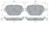 Комплект гальмівних колодок задн, MERCEDES AMG GT (X290), CLS (C257), E (A238), E ALL-TERRAIN (S213), E (C238), E T-MODEL (S213), E (W213), EQC (N293), GLC (C253) 2.0DH-Electric 06.16 Bosch (0 986 424 439) зображення 7