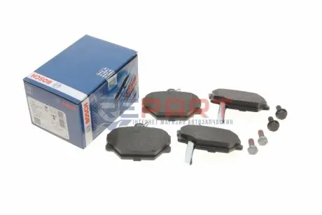 Комплект гальмівних колодок передн, SMART CABRIO, CITY-COUPE, CROSSBLADE, FORTWO, ROADSTER 0.6-Electric 07.98 Bosch 0986424471 Купити в Україні