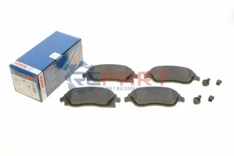 Комплект гальмівних колодок передн, OPEL COMBO, COMBO TOUR, CORSA C, MERIVA A, TIGRA 1.0-1.8 09.00 Bosch 0986424527 Купити в Україні