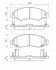 Фото Комплект гальмівних колодок, дискове гальмо Bosch (0986424549) зображення 1