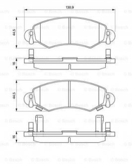 Тормозные колодки, дисковый тормоз.) BOSCH 0986424549 (фото 1)