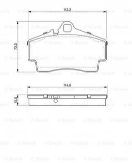 Тормозные колодки, дисковый тормоз.) BOSCH 0986424569 (фото 1)