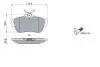 Комплект гальмівних колодок задн, PEUGEOT 405 I, EXPERT, EXPERT TEPEE TOYOTA PROACE 1.4-2.0D 05.88 Bosch (0986424625) зображення 5