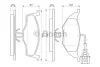 Колодки тормозные (передние) Audi A2 1.2 TDI (+датчик) Bosch (0986424632) изображение 2