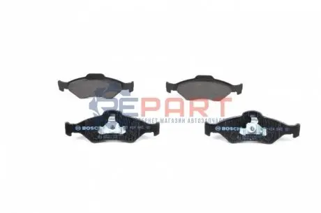 Комплект гальмівних колодок передн, FORD FIESTA, FIESTA IV, KA MAZDA 121 III 1.25-1.8D 08.95-11.08 Bosch 0986424645 Купити в Україні
