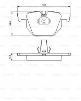 Тормозные колодки, дисковый тормоз.) BOSCH 0986424653 (фото 1)