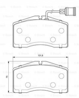 Тормозные колодки, дисковые. BOSCH 0986424664 (фото 1)