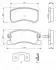 Фото Комплект гальмівних колодок передн, DAIHATSU MOVE, SIRION, YRV TOYOTA DUET 1.0/1.3 04.98 Bosch (0986424697) зображення 1