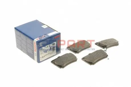 Комплект гальмівних колодок задн, MITSUBISHI PAJERO SPORT I, PAJERO SPORT II, PAJERO SPORT III 2.4D/2.5D/3.0 09.96 Bosch 0986424711 Купити в Україні