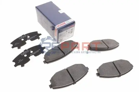 Комплект гальмівних колодок передн, HYUNDAI GALLOPER I, GALLOPER II, SONATA IV 2.0-3.0 08.91-12.03 Bosch 0986424727 Купити в Україні