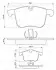 Фото Колодки гальмівні (передні) Opel Vectra C 02-08/Signum 03-08/Saab 9-3 02-15 Bosch (0986424743) зображення 1