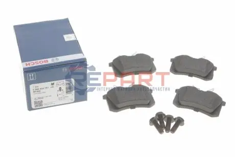 Комплект гальмівних колодок задн, CITROEN BERLINGO, C2, C2 ENTERPRISE, C3 I, C3 PLURIEL, C4, C4 I, C8, XSARA PICASSO FIAT SCUDO, ULYSSE LANCIA PHEDRA PEUGEOT 208 II, 405 I 1.1-Electric 05.86 Bosch 0986424751 Купити в Україні