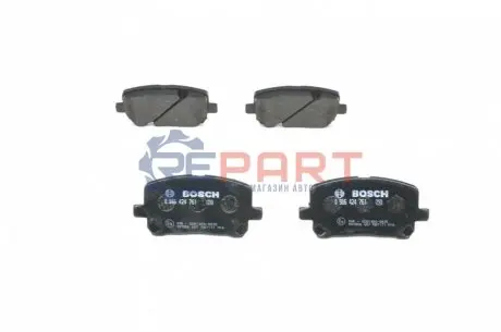 Комплект гальмівних колодок передн, PONTIAC VIBE TOYOTA AVENSIS VERSO, COROLLA, NOAH/VOXY 1.8-2.4 05.01-12.10 Bosch 0986424761 Купити в Україні