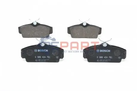 Фото Тормозные колодки, дисковые. BOSCH (0986424781) изображение 1