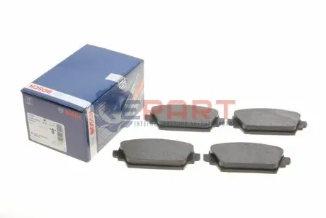 Комплект гальмівних колодок передн, NISSAN ALMERA TINO, PRIMERA 1.6-2.2D 08.00 Bosch 0986424791 Купити в Україні