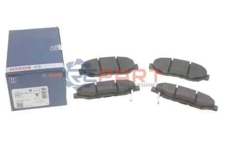 Комплект гальмівних колодок передн, HONDA ACCORD VII, CIVIC X, CR-V II, CR-V IV, PILOT 1.0-3.5 09.01-12.22 Bosch 0986424809 Купити в Україні